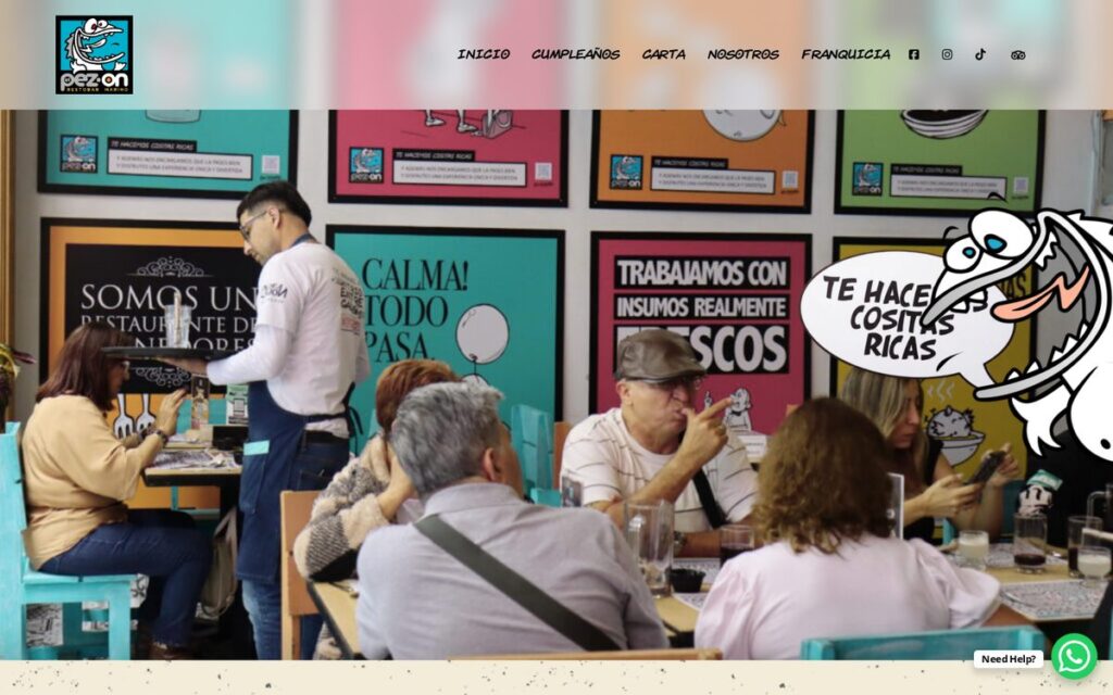 Captura de la web de El Pez On hecha por Lucuma Agency