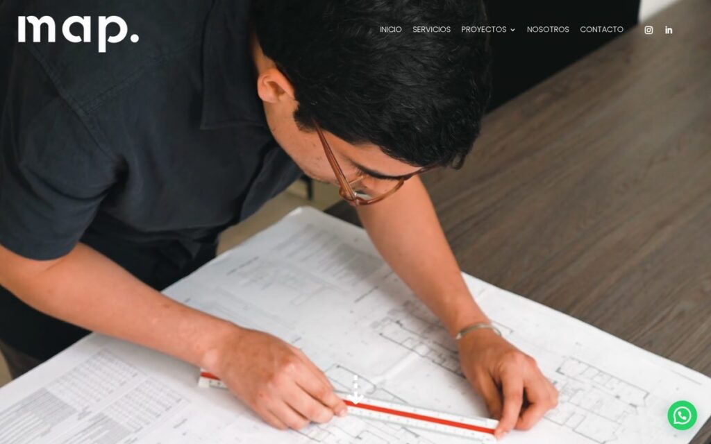Captura de la web de MAP Lima hecha por Lucuma Agency